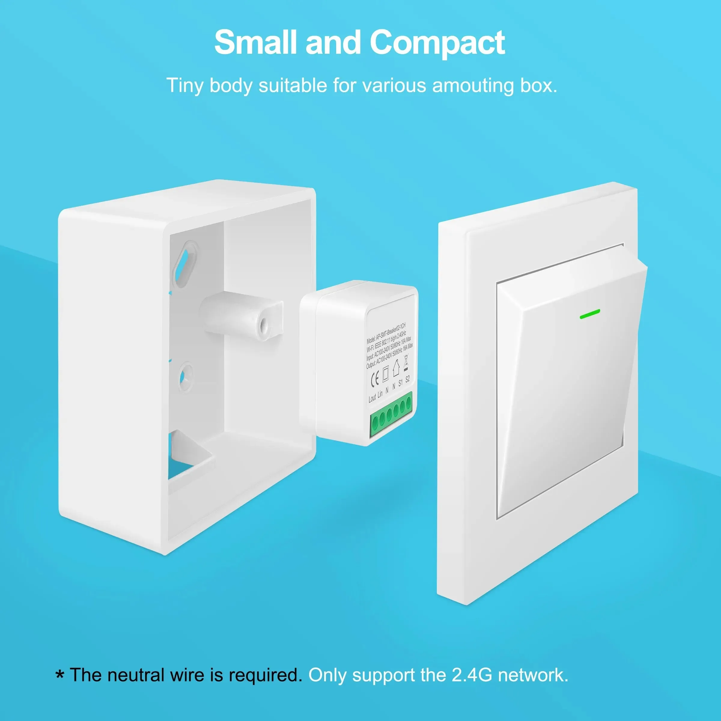 16a Wifi Smart Switch for Tuya Smart Life
