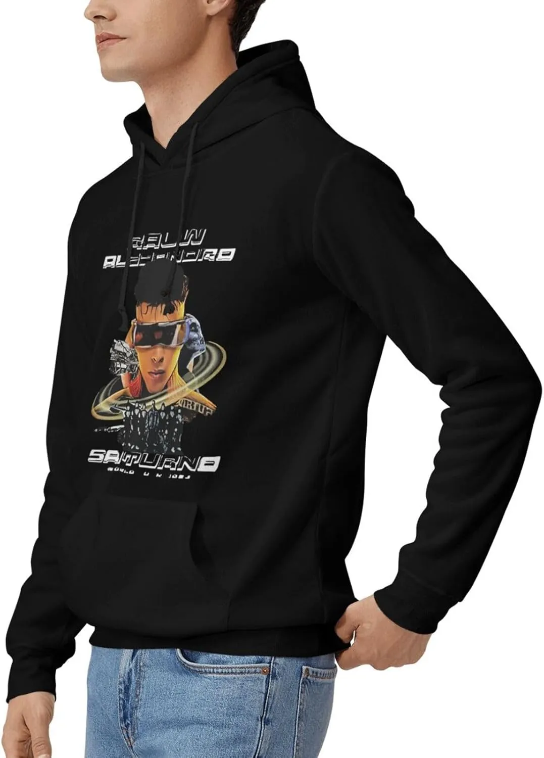 Adult Unisex Hooded Crew Neck Pullover Sweatshirt Top Classic Long Sleeve Hoodie Street Heavyweight Sweaterblack