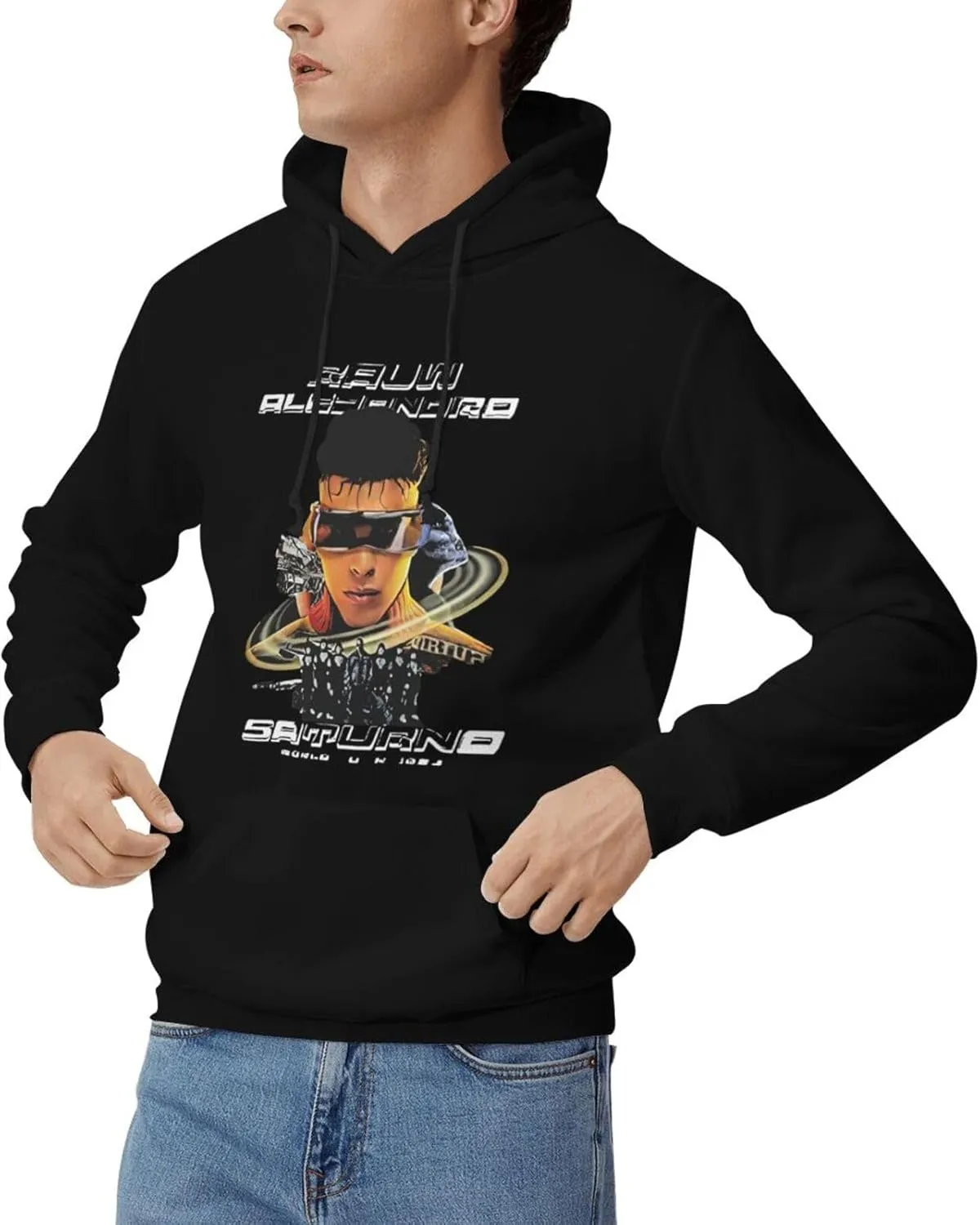 Adult Unisex Hooded Crew Neck Pullover Sweatshirt Top Classic Long Sleeve Hoodie Street Heavyweight Sweaterblack