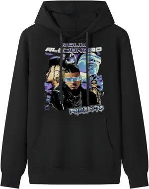 Adult Unisex Hooded Crew Neck Pullover Sweatshirt Top Classic Long Sleeve Hoodie Street Heavyweight Sweaterblack