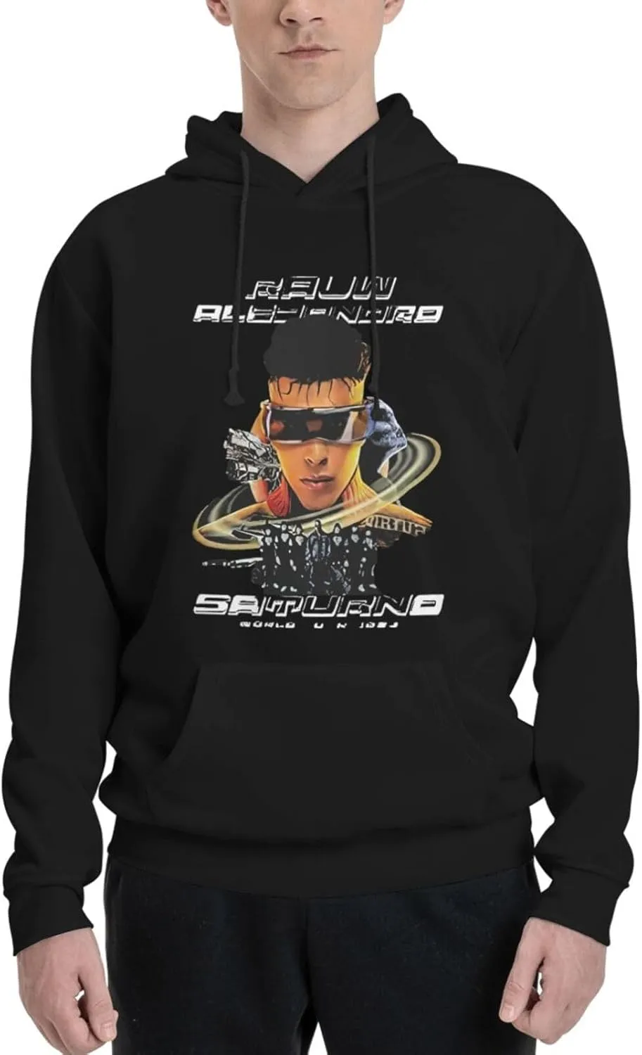 Adult Unisex Hooded Crew Neck Pullover Sweatshirt Top Classic Long Sleeve Hoodie Street Heavyweight Sweaterblack