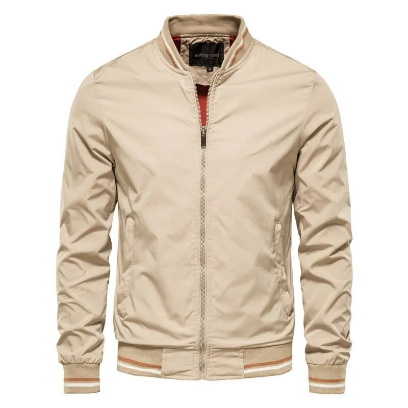 Angelo Ricci™ Casual Slim Fit Baseball Bomber Windbreaker Jacket