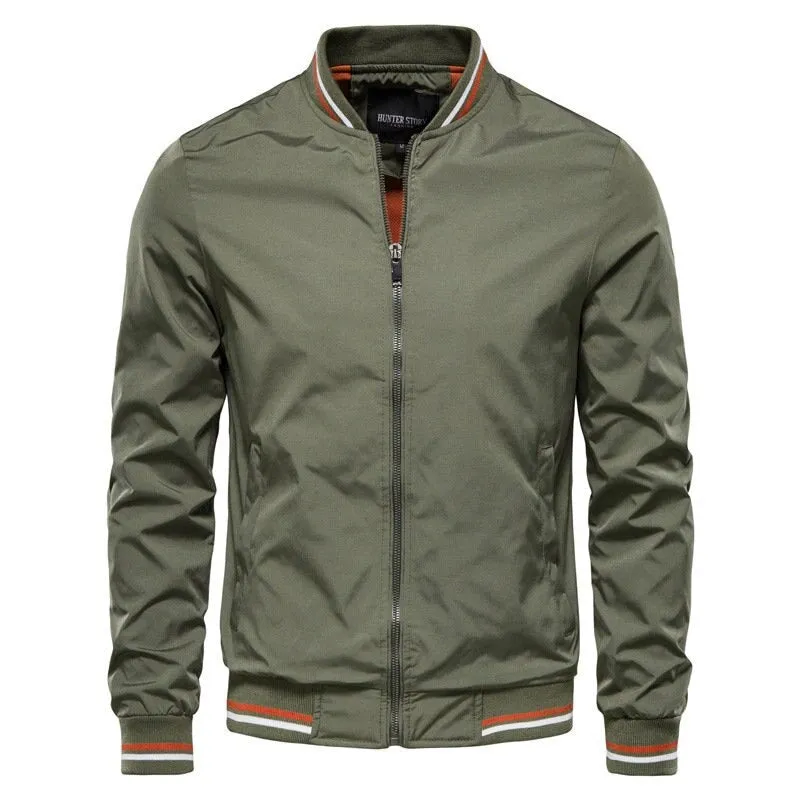 Angelo Ricci™ Casual Slim Fit Baseball Bomber Windbreaker Jacket