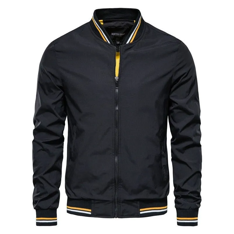 Angelo Ricci™ Casual Slim Fit Baseball Bomber Windbreaker Jacket