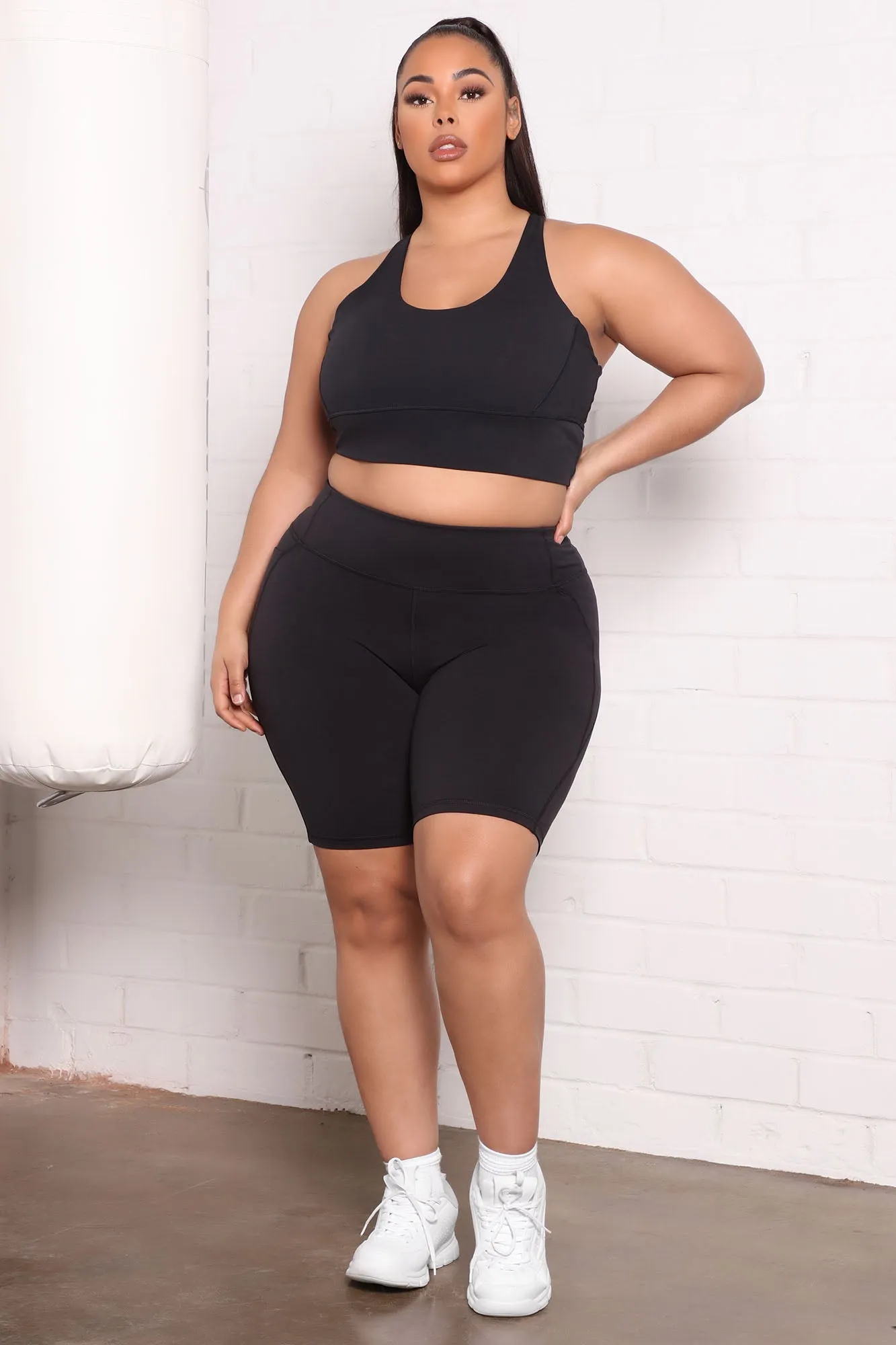 At Ease Active Biker Short In Power Flex - Black