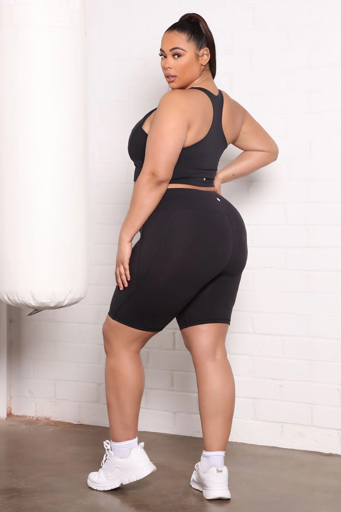 At Ease Active Biker Short In Power Flex - Black