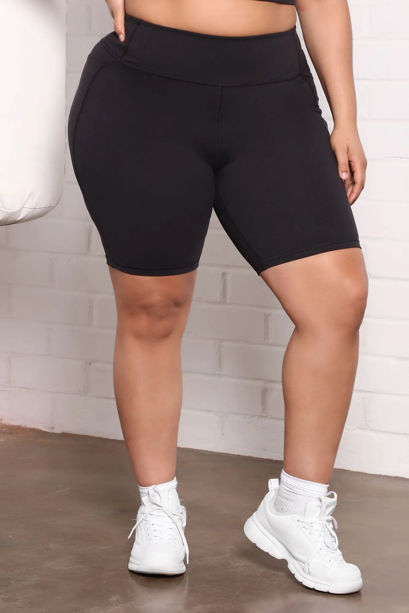 At Ease Active Biker Short In Power Flex - Black