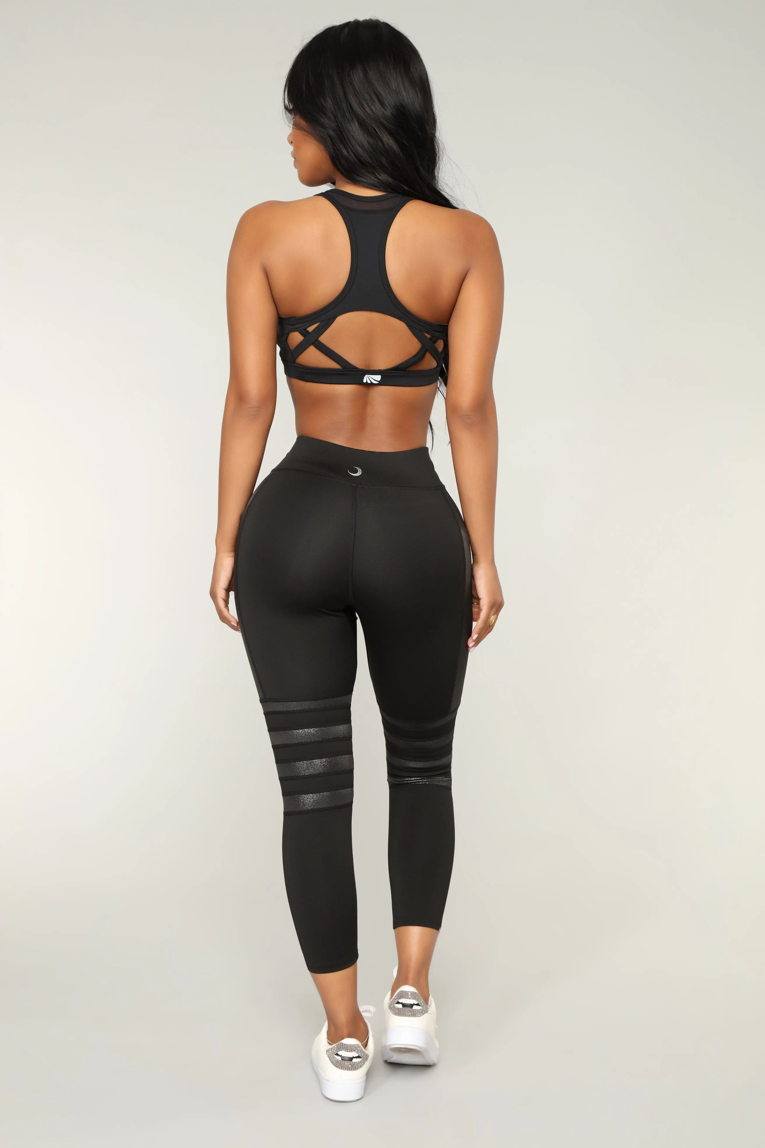 Baylee Performance Leggings - Silver