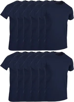 BILLIONHATS T-Shirts - Size 7X - Plus Size Men's Solid Colors Cotton T-Shirts Short Sleeve Lightweight Big Tall Tees, Bulk