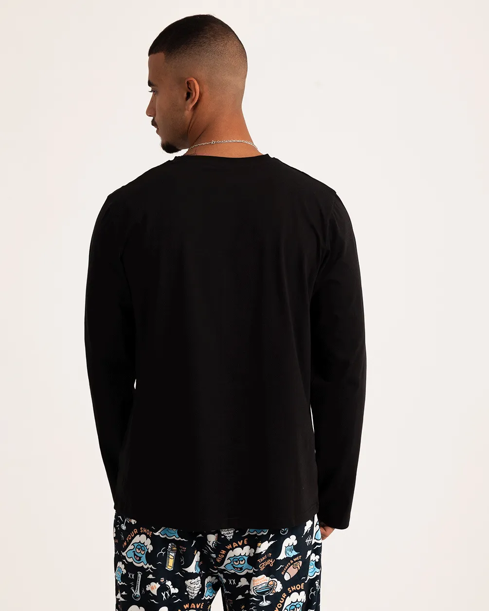 Black Basic Long Sleeve Tee