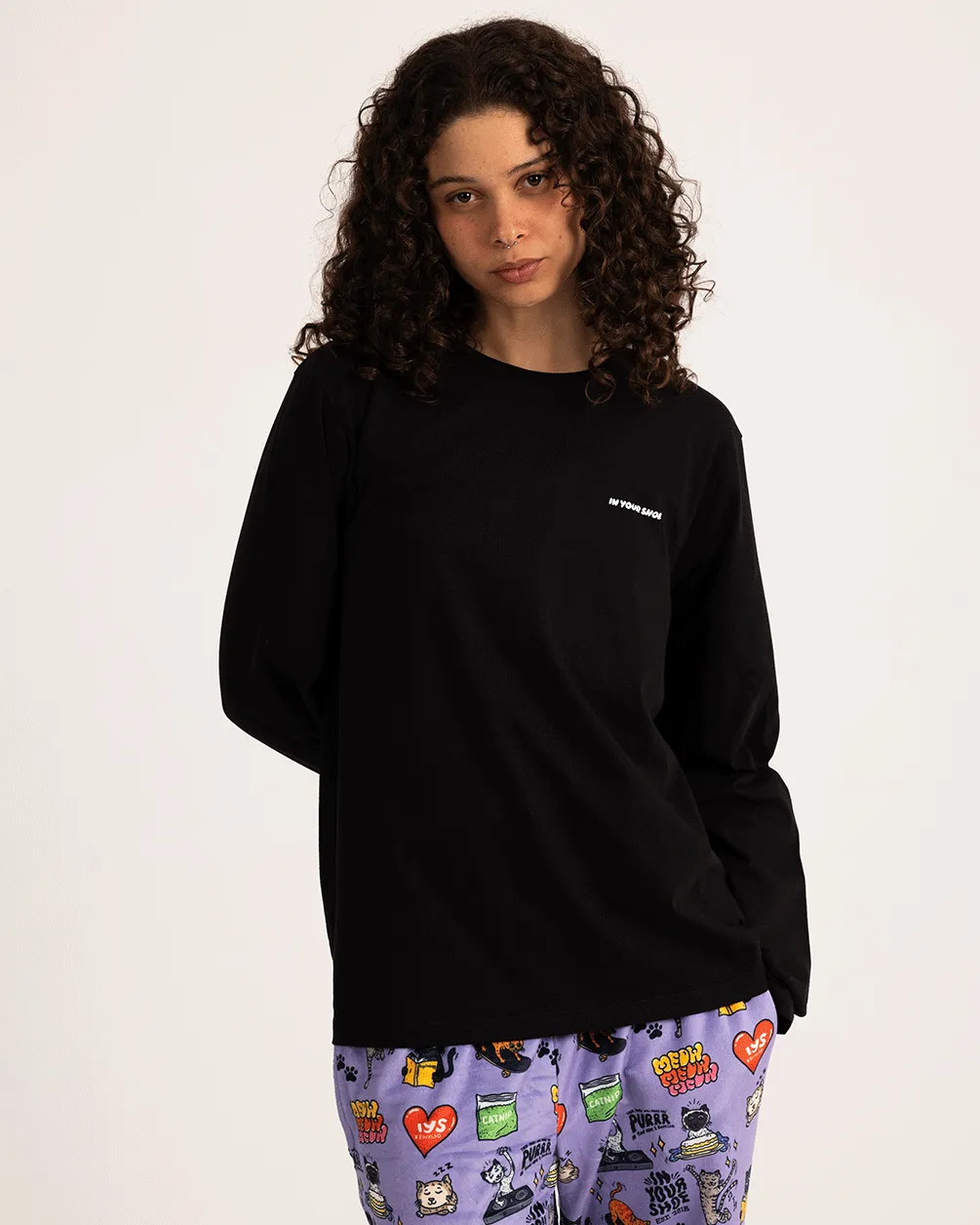Black Basic Long Sleeve Tee