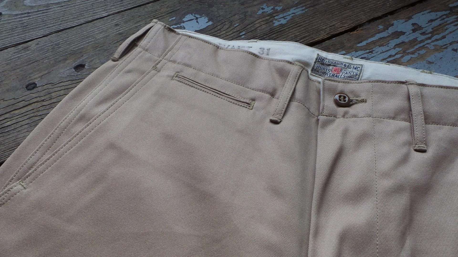 Buzz Rickson Original Spec Chinos Khaki BR40024N