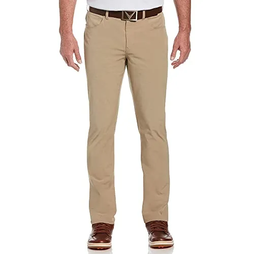 Callaway Men's EverPlay 5-Pocket Golf Pant (Waist Size 30-56 Big & Tall), Khaki Heather, 40W x 32L