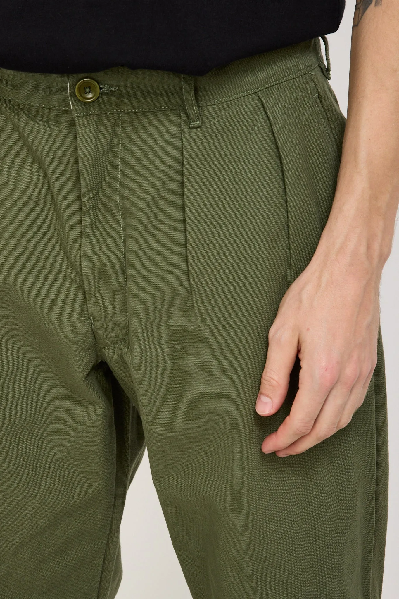 Canvas Part Timer Pant Olive