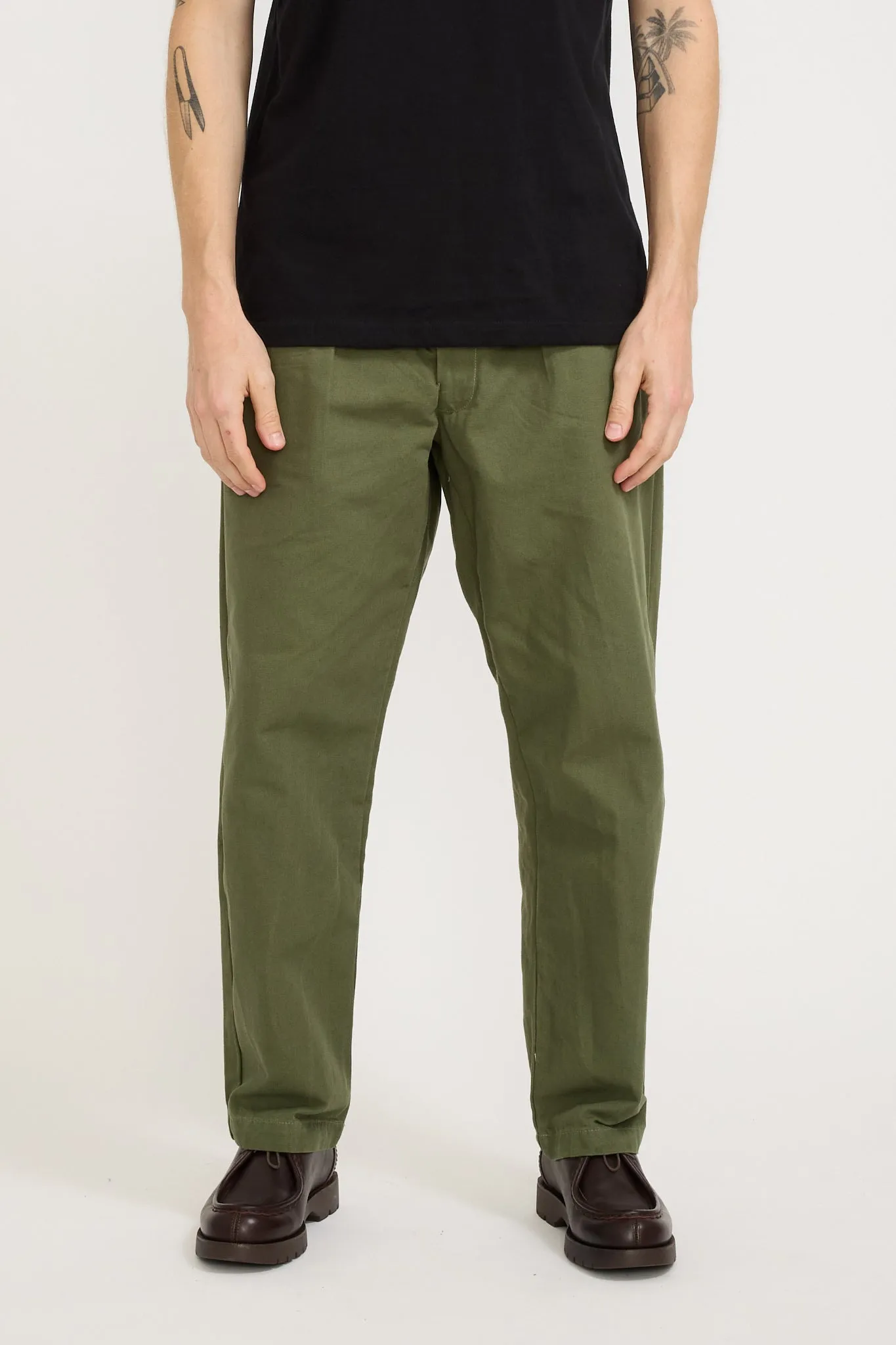 Canvas Part Timer Pant Olive