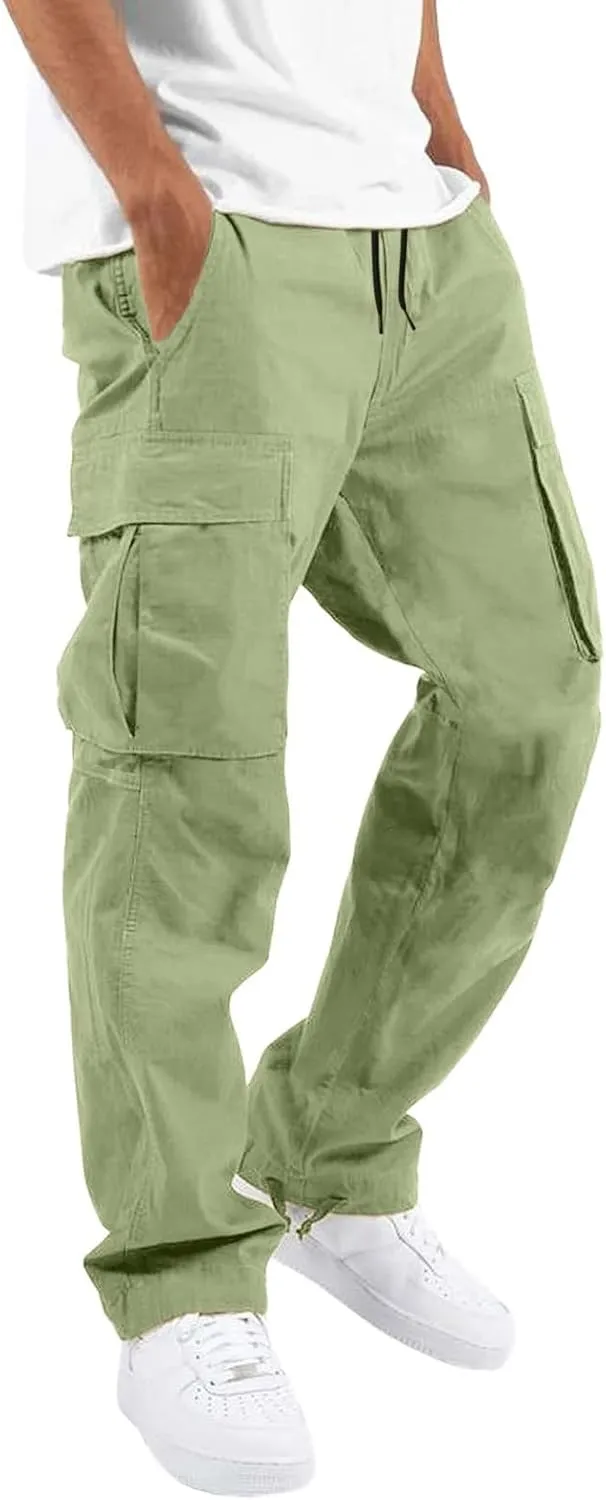 Cargo Pants for Men Relaxed Fit Baggy Cargo Pants Men Jogger Pants for Men City Sweatpants Mens Baseball Khaki Pants