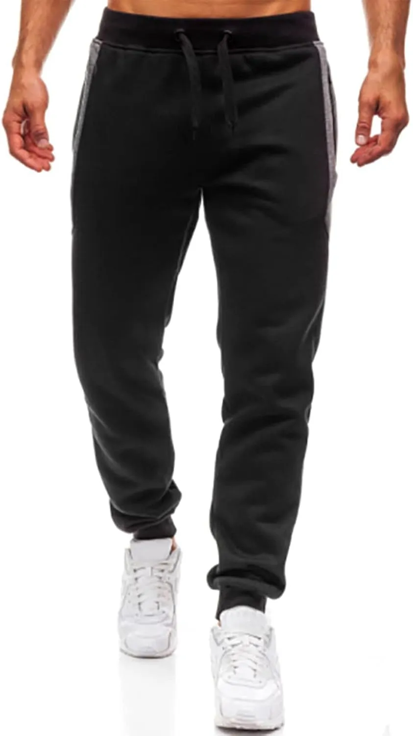 Cargo Pants for Men Relaxed Fit Workout Sports Running Pant Zipper Pockets Pants for Men with Zipper Casual Pockets