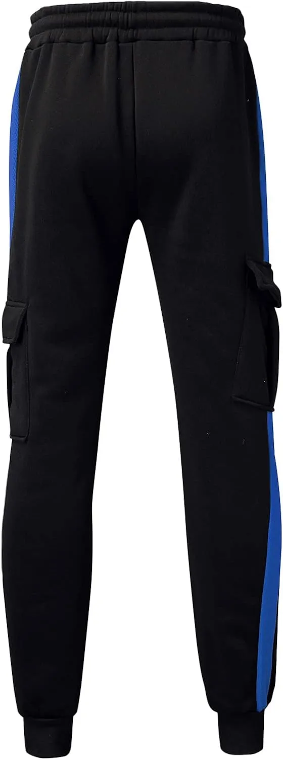 Cargo Sweatpants for Men Mens Lounge Pants Sports Sweatpants Men's Heavyweight Fleece Cargo Sweatpants Elastic Waist