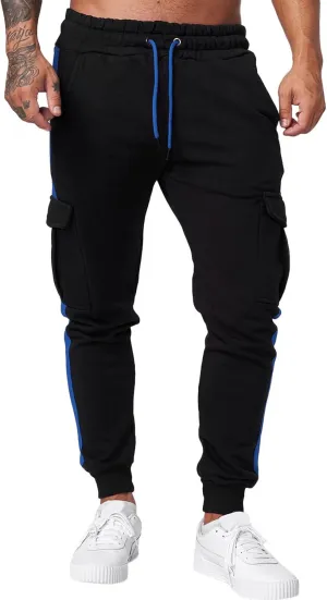 Cargo Sweatpants for Men Mens Lounge Pants Sports Sweatpants Men's Heavyweight Fleece Cargo Sweatpants Elastic Waist