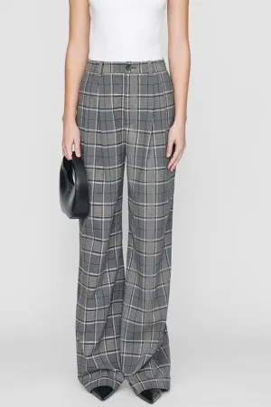Carrie Pant Grey Plaid