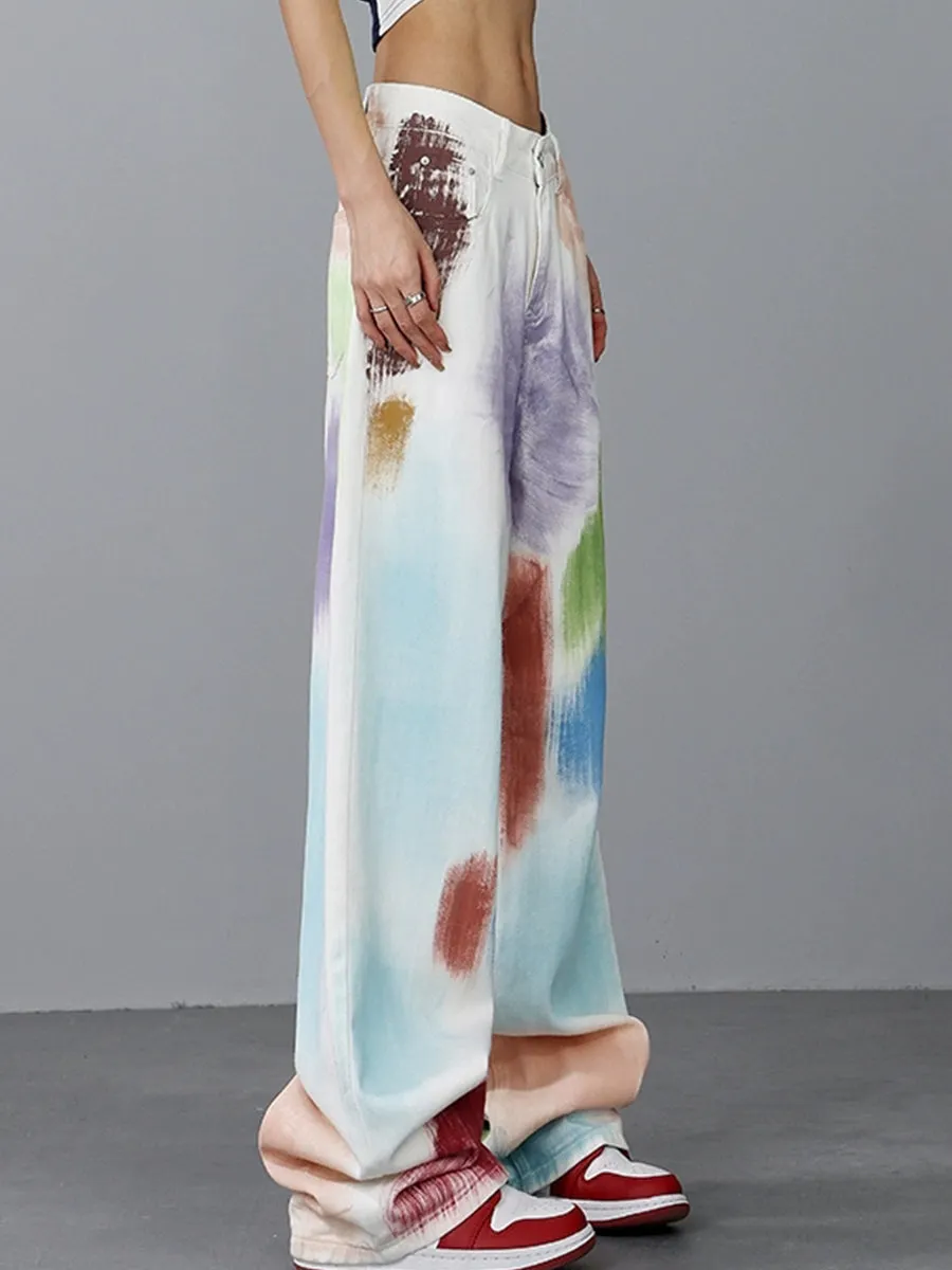 Colorful Loose Fit Denim Jeans