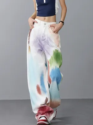Colorful Loose Fit Denim Jeans