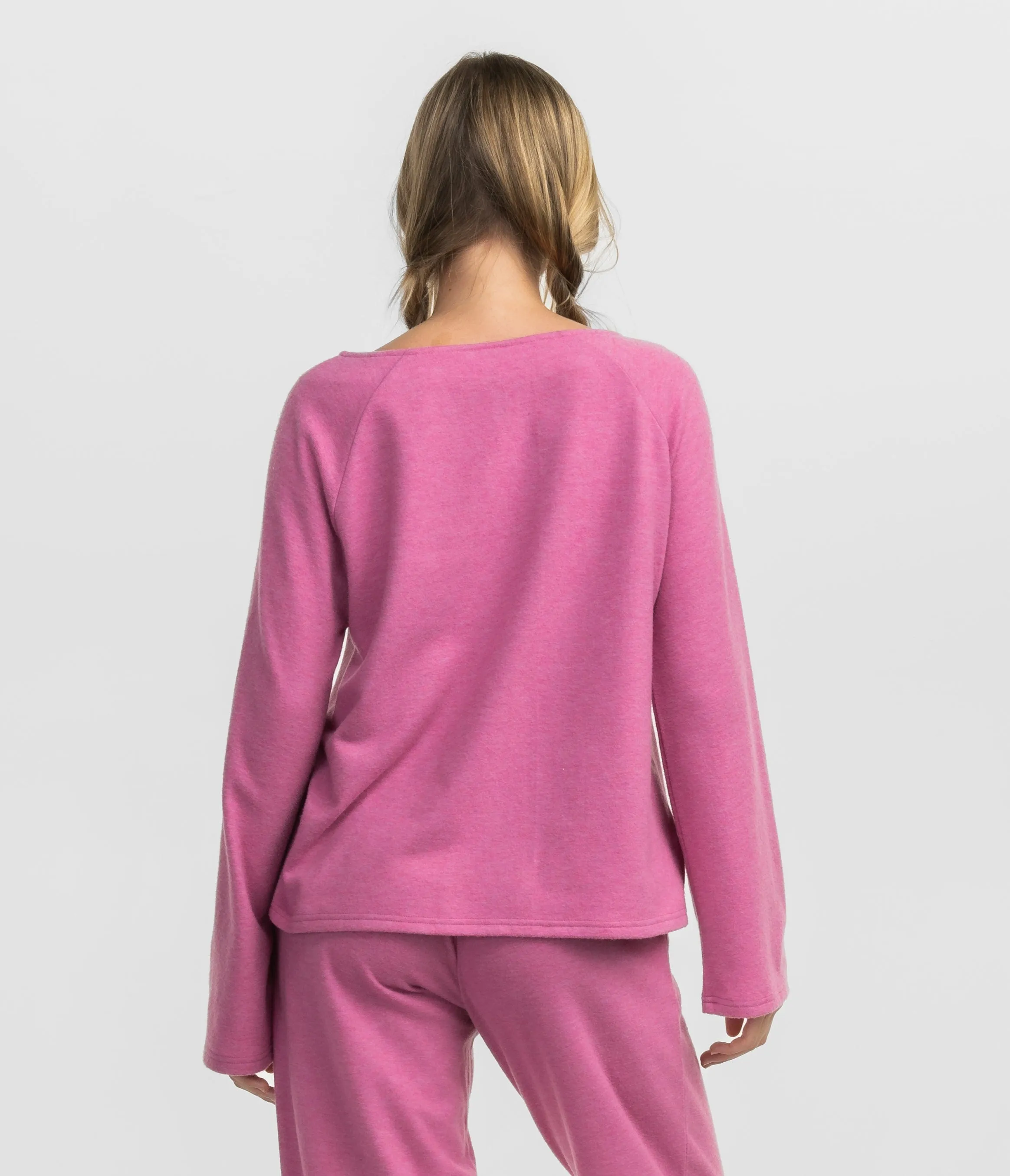 Cozy Cloud Boatneck Top - Moonlite Mauve