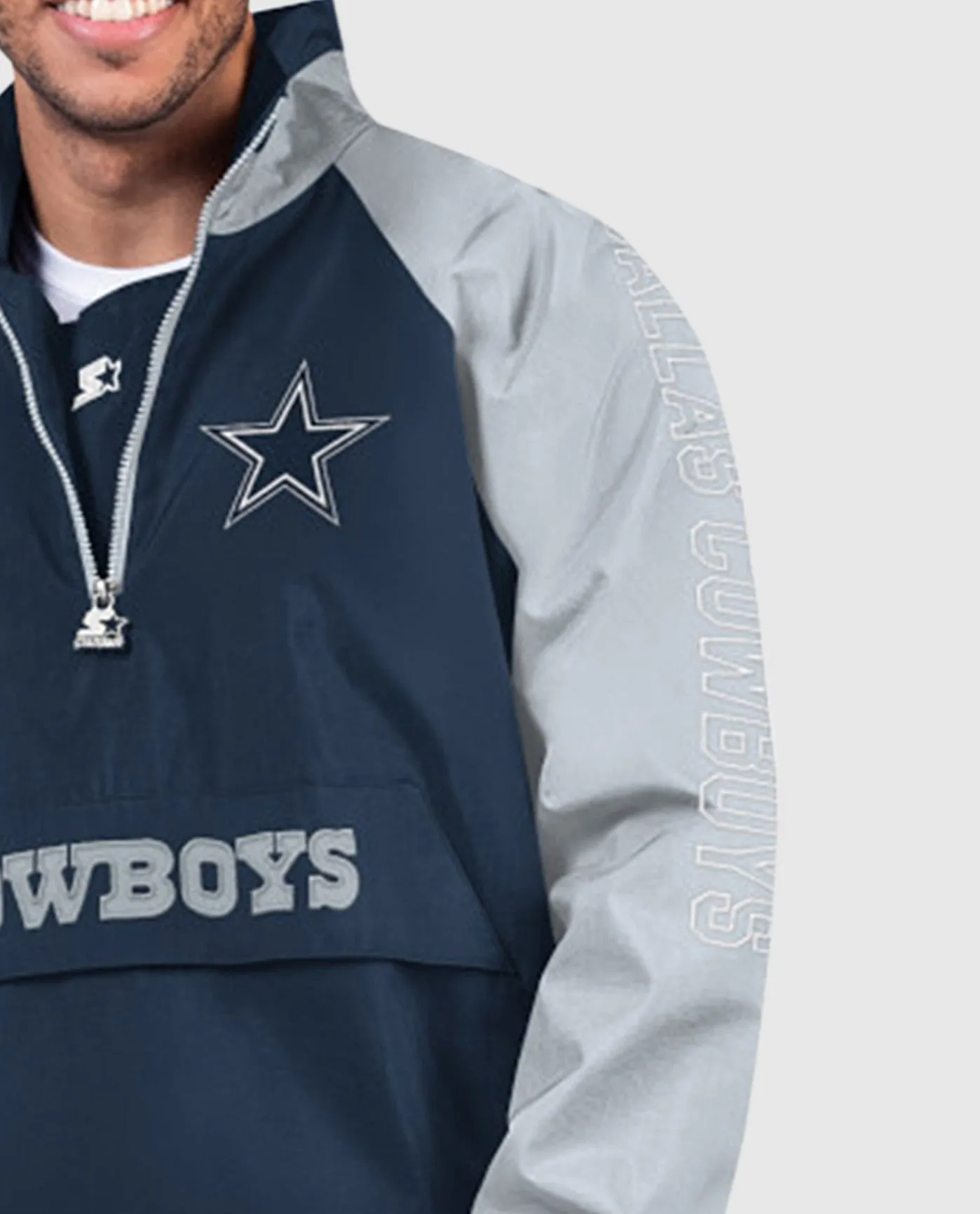 Dallas Cowboys Elite Half-Zip Nylon Pullover