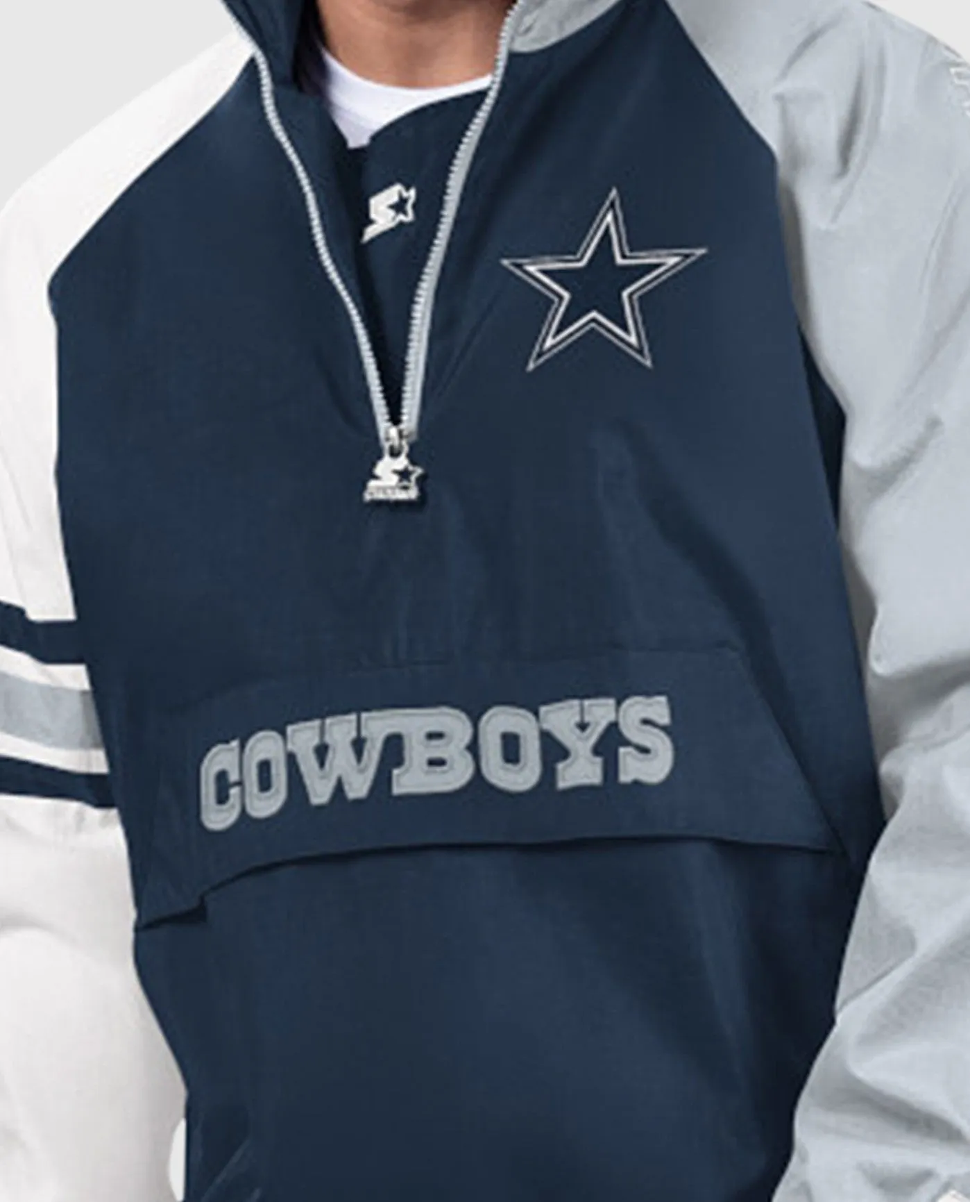 Dallas Cowboys Elite Half-Zip Nylon Pullover