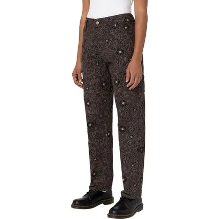 Ellis Floral Pants - Women's Dickies, Floral On Canvas Dark Base