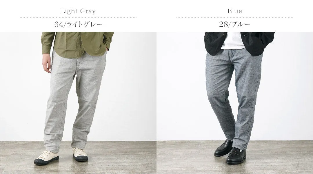 FOB FACTORY / F0513 Cotton Linen Double Wave Chambray Pants