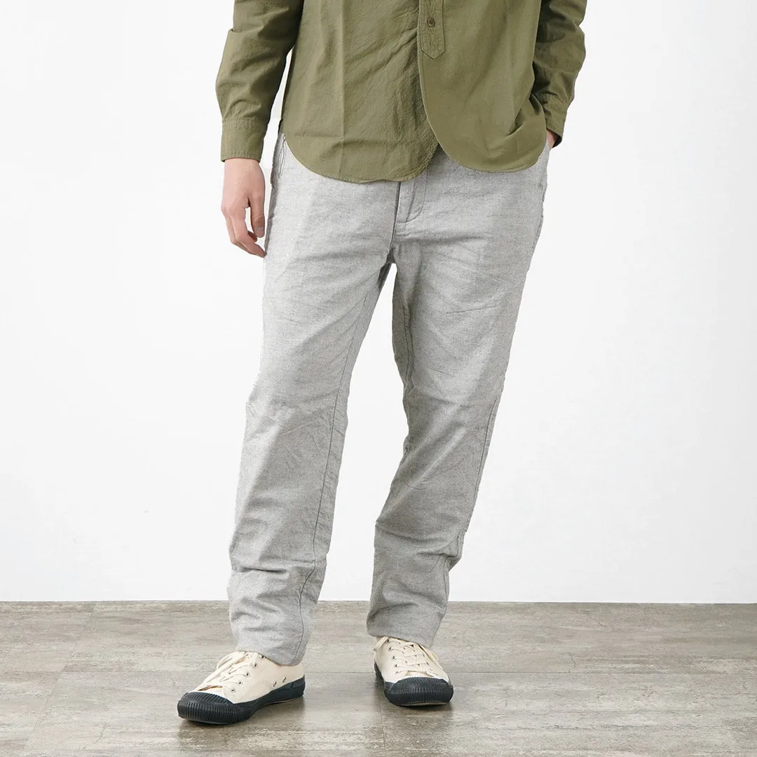 FOB FACTORY / F0513 Cotton Linen Double Wave Chambray Pants