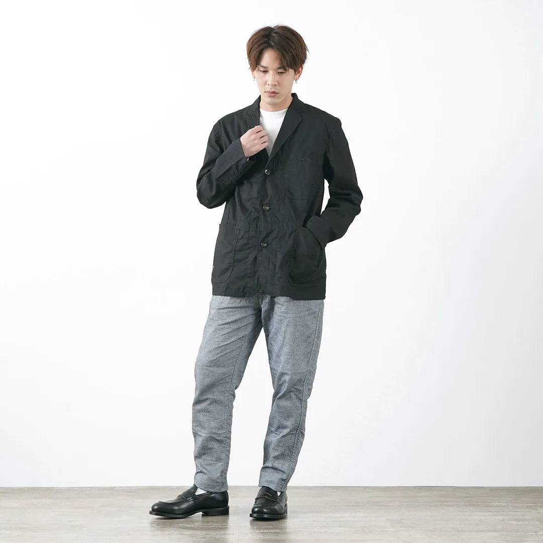 FOB FACTORY / F0513 Cotton Linen Double Wave Chambray Pants