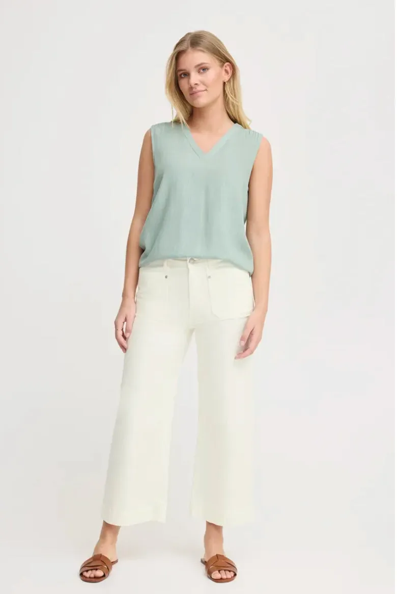 Fransa Will Hanna Wisper White Pants