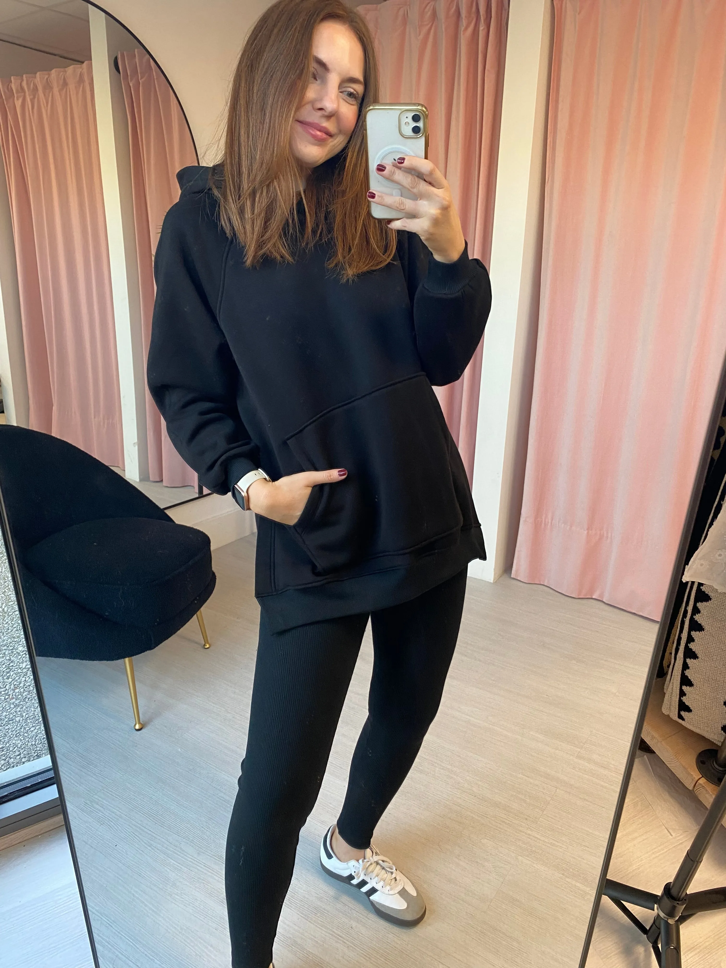 Hoodie & Leggings Co-ord - Black