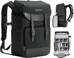 K&F Concept Camera Backpacks for Photographers Travel Bag for Tripod Camera Lence Accessory with laptop compartment and Rain Cover Waterproof Multi-Functional Camera Bags for Dslr Cameras Black
