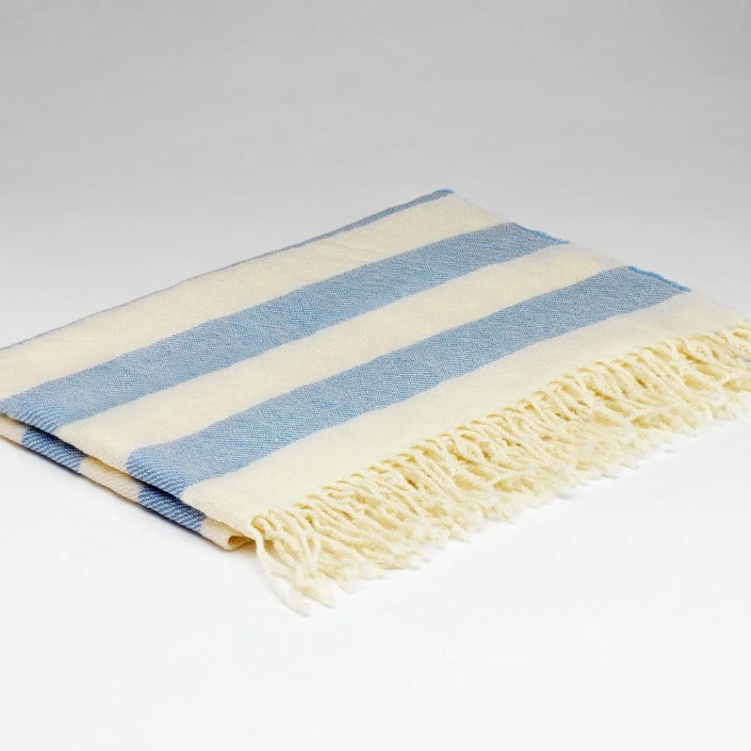 McNutt of Donegal Lambswool Baby Blanket Whispering Blue