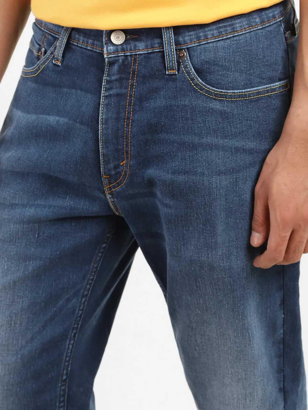 Men's 541 Blue Tapered Fit Mid Rise Jeans