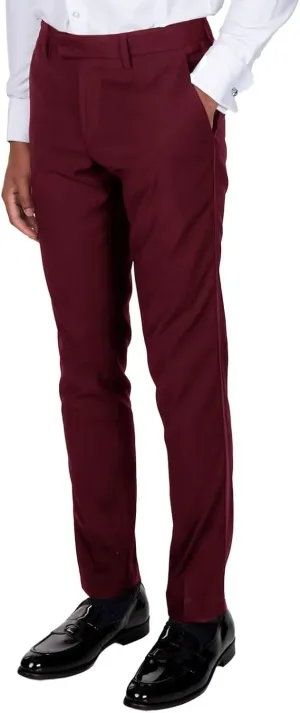 Mens Expandable Waist Classic Fit Flat Front Pant Lightweight Suit Pant