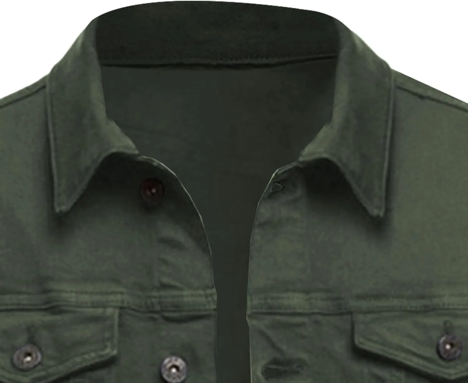 Men's Loose Plus Size Casual Jean Jacket Spring Autumn Denim Jacket Classic Trucker Style Slim Fit Outerwear