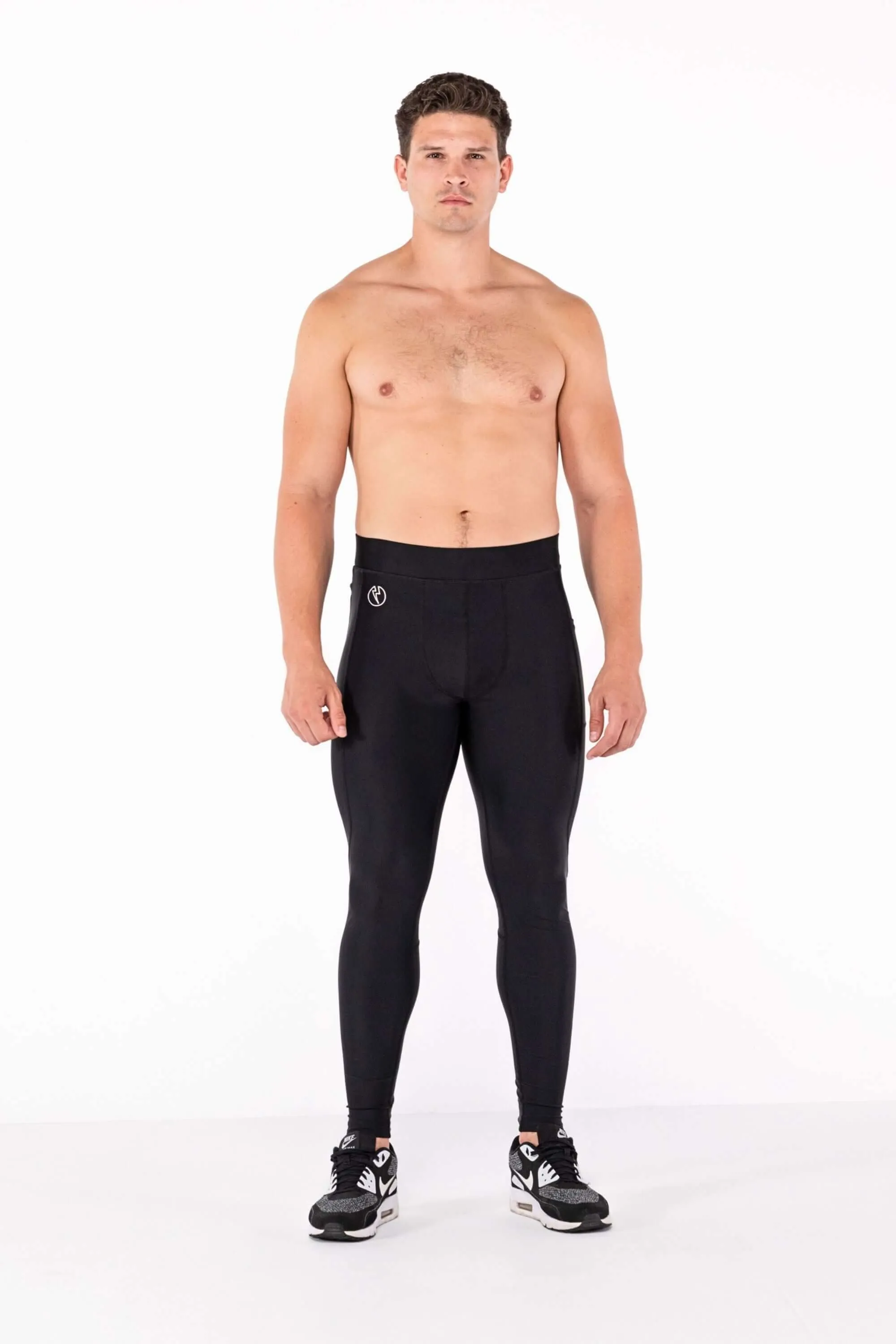 Midnight Black Meggings with Removable Crotch Pad