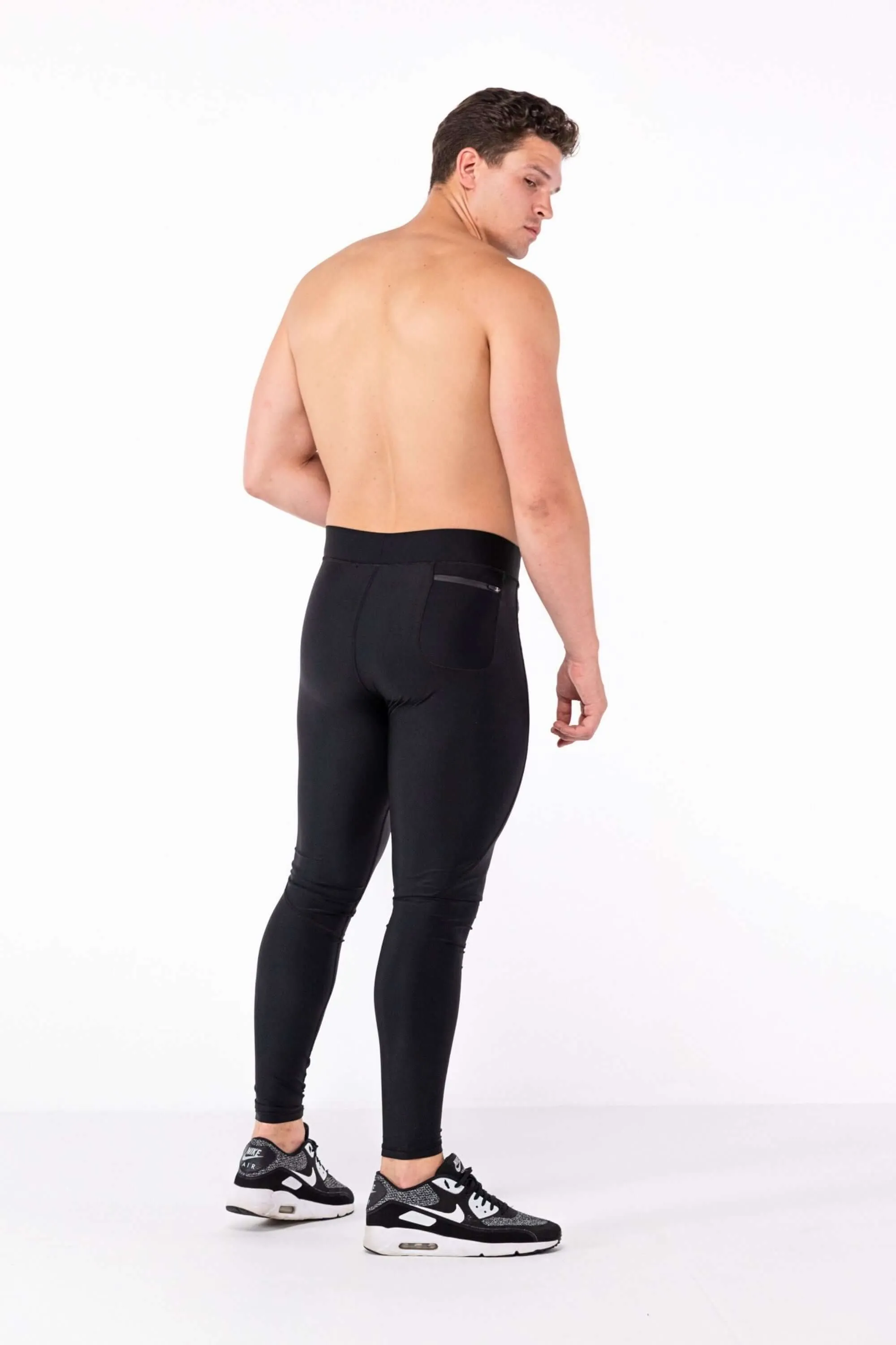 Midnight Black Meggings with Removable Crotch Pad