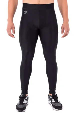 Midnight Black Meggings with Removable Crotch Pad