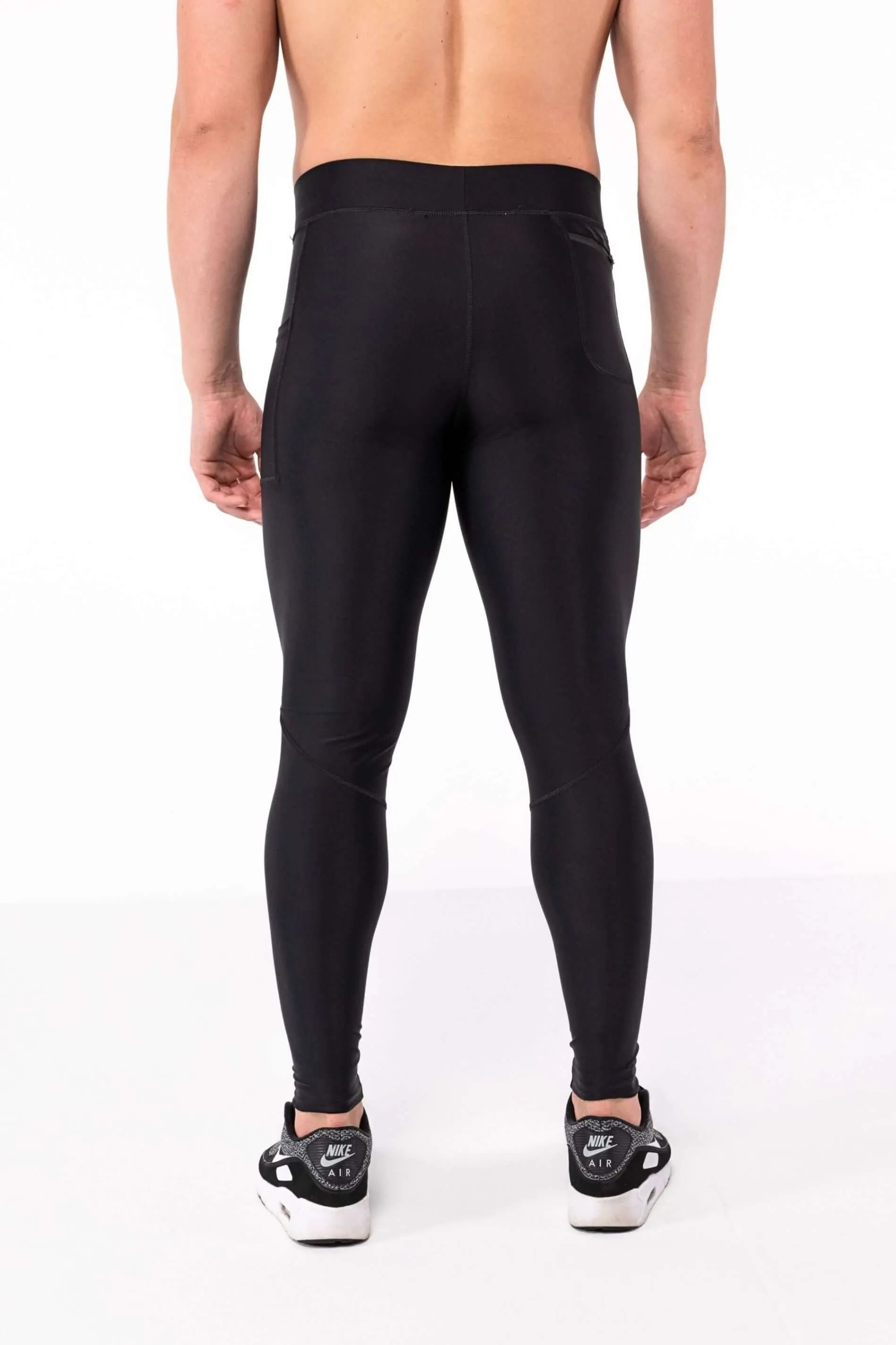 Midnight Black Meggings with Removable Crotch Pad