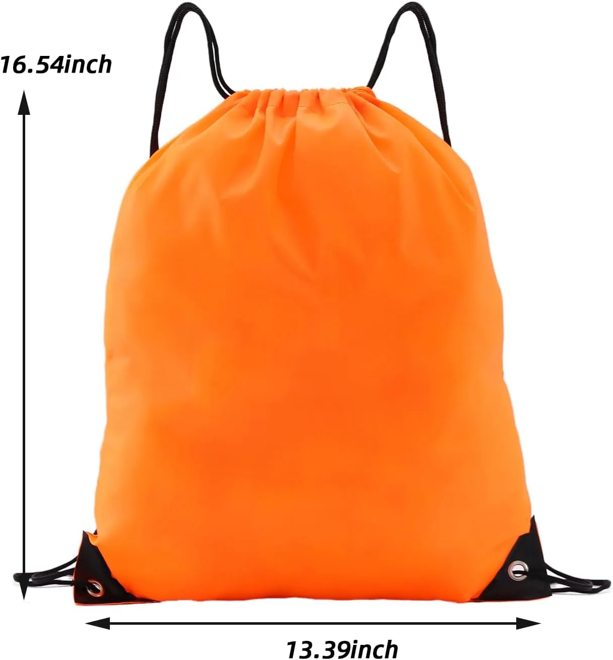 multi functional drawstring bag Bulk,drawstring backpack, 20 Pcs Draw String Bags, Cinch Bag essential for gym travel, nunisex, loose and portable (20, Orange)