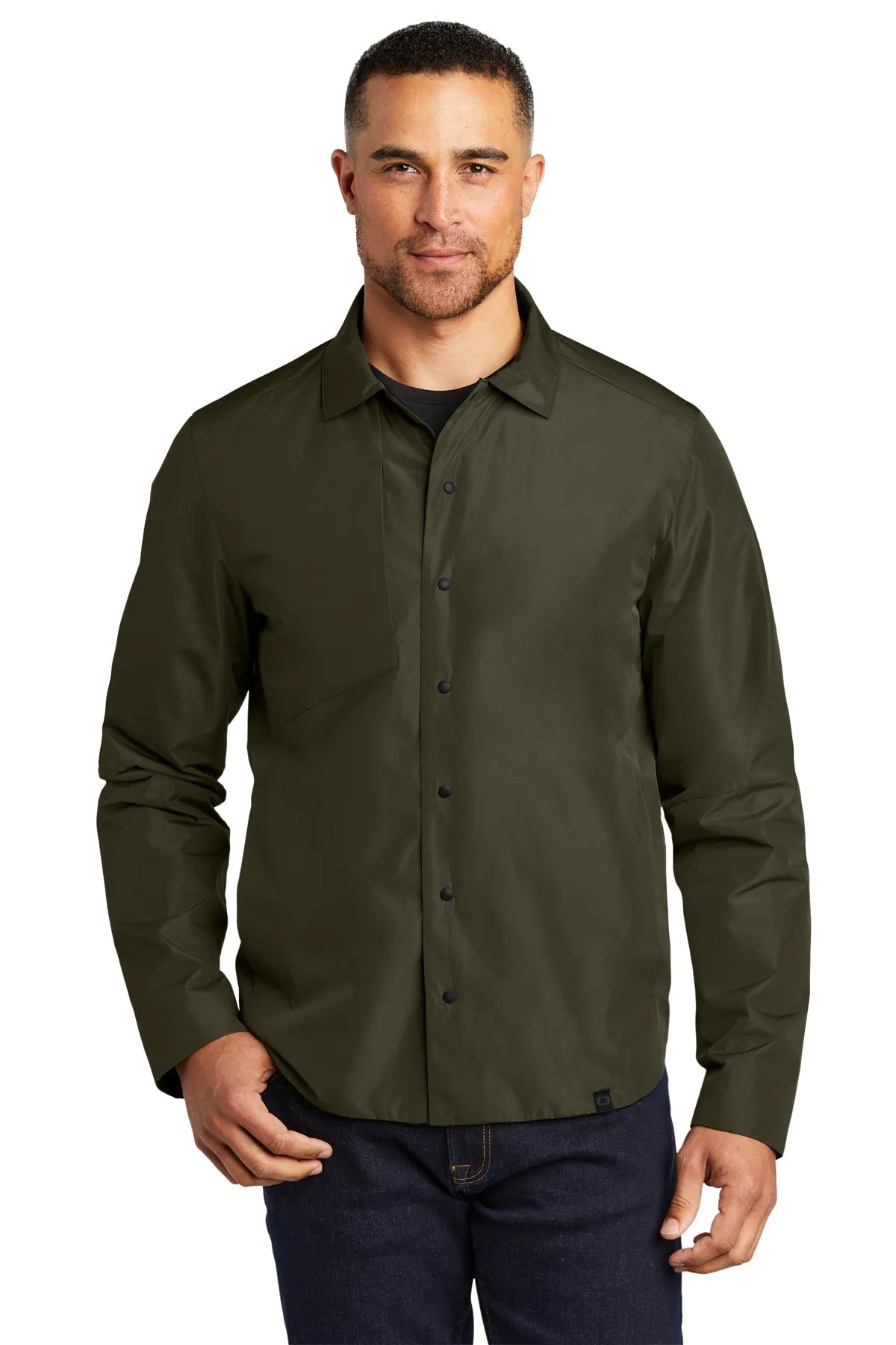 OGIO Reverse Customized Shirt Jackets, Drive Green