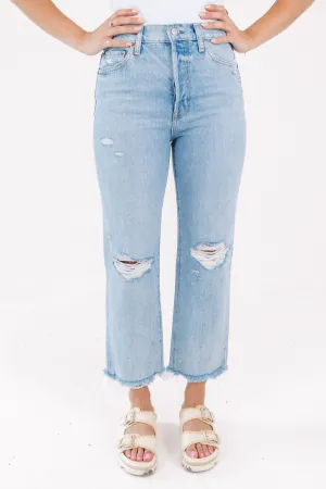 Pistola Cassie Super High Rise Straight Crop Jeans - Daytrip