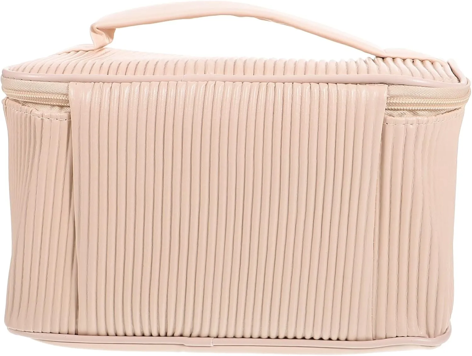Portable Leather Makeup Bag Multi Functional Cosmetic Organizer for Travel Toiletries and More Stylish Capacity Storage for Daily Use and Business Trips
