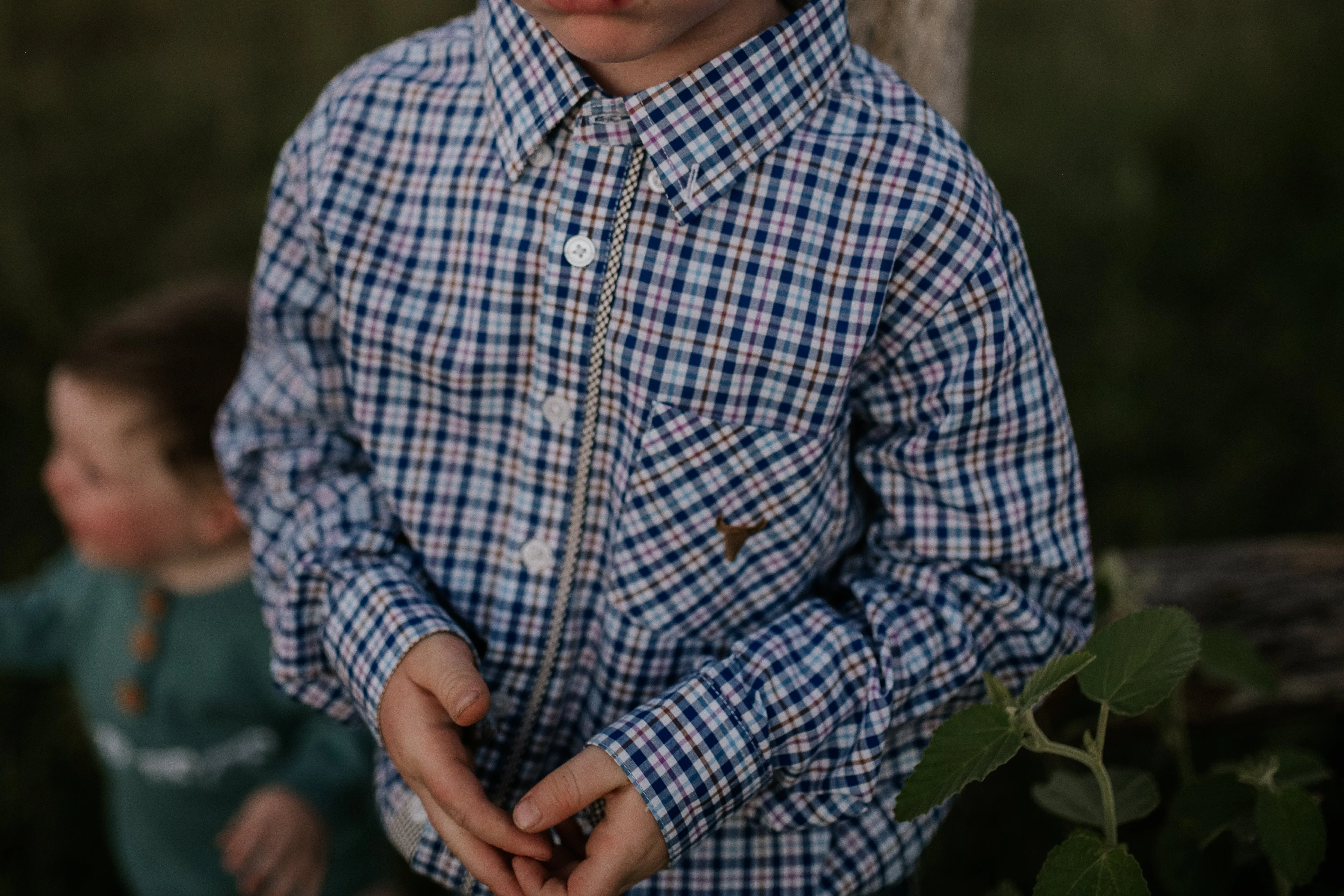 "Parker" Classic Gingham Long Sleeve Shirt