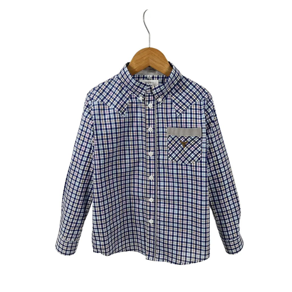 "Parker" Classic Gingham Long Sleeve Shirt